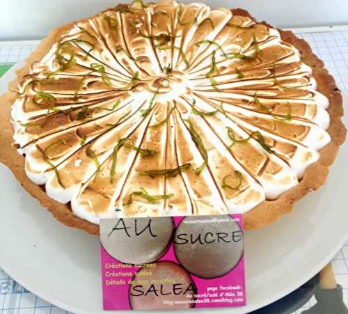 TARTE CITRON VERT MERINGUEE ET SES LAMELLES DE CITRONS CONFITS (VERSION PATISSIER)