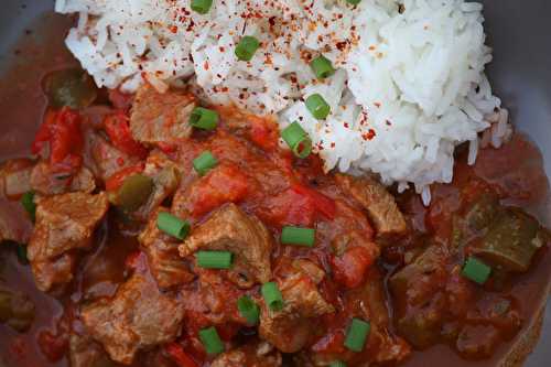 Axoa de veau aux poivrons