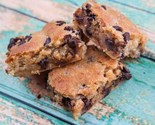 Blondies aux pépites de chocolat