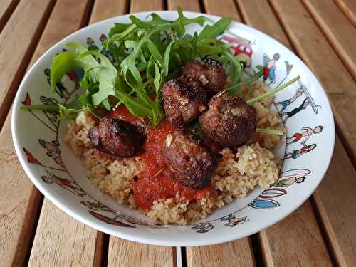 Boulettes de porc, sauce tomate