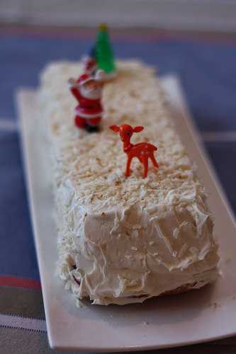 Buche à la vanille et à la noix de coco pour mon dernier défi Nestlé