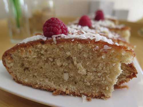 Cake à la vanille et à la noix de coco