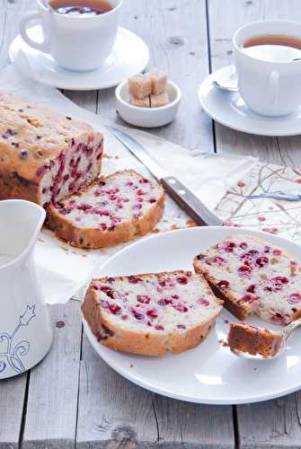 Cake cranberries vanille