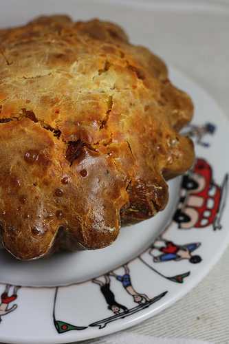 Cake salé au chorizo et au maïs doux