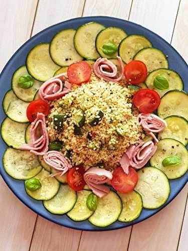 Carpaccio de courgette, huile d'olive & citron