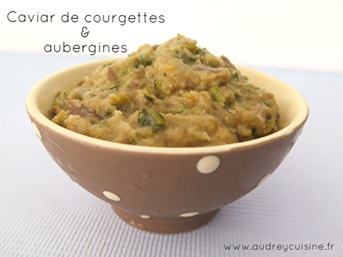 Caviar de courgettes et d'aubergines [Companion Moulinex]