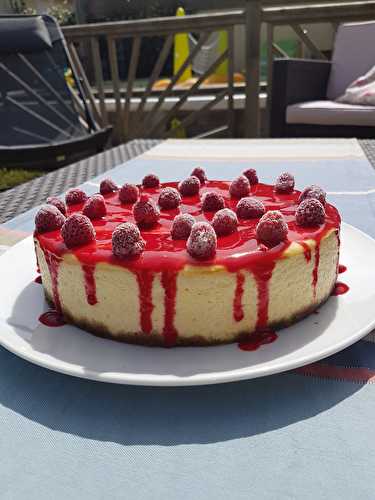 Cheesecake citron framboises