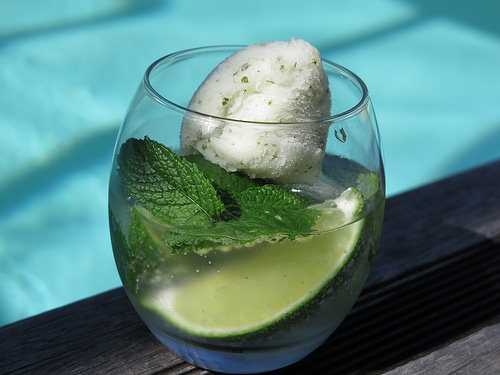 Cocktail Mojito et son sorbet