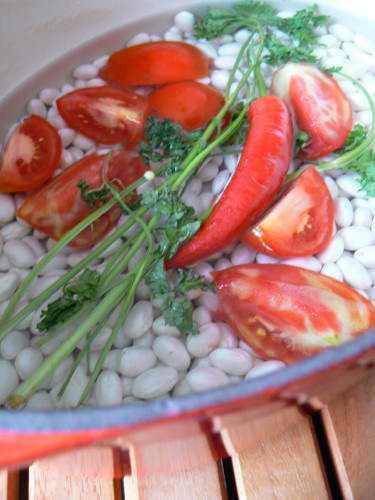 Coco de Paimpol à la tomate