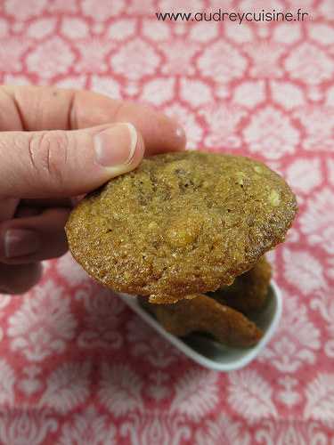 Cookies aux noisettes et au praliné