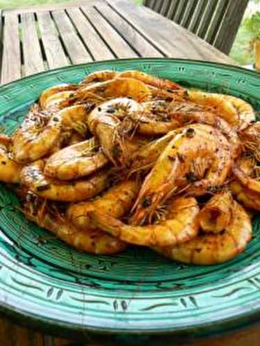 Crevettes sautées au Ponzu à la plancha