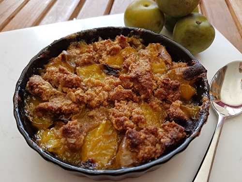 Crumble léger aux prunes