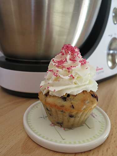 Cupcakes vanille & pépites de chocolat