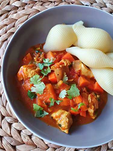 Curry de poulet aux carottes