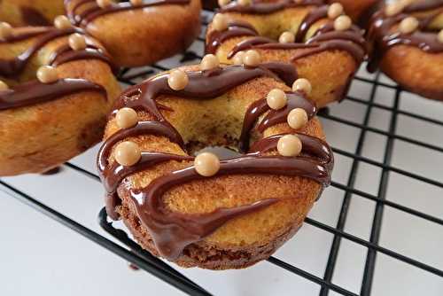 Donuts marbré vanille et chocolat