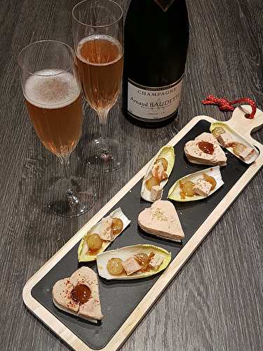 Duo de foie gras & poire pour la St Valentin