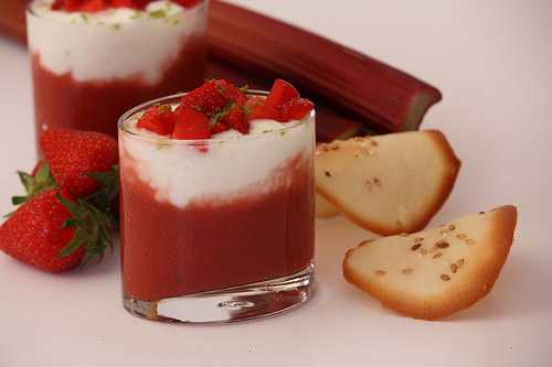 Duo de fraises & rhubarbe