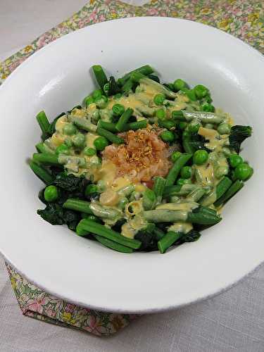 Duo de saumon & légumes verts au lait de coco