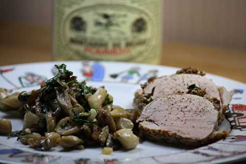 Filet mignon à la moutarde, cuisson basse température