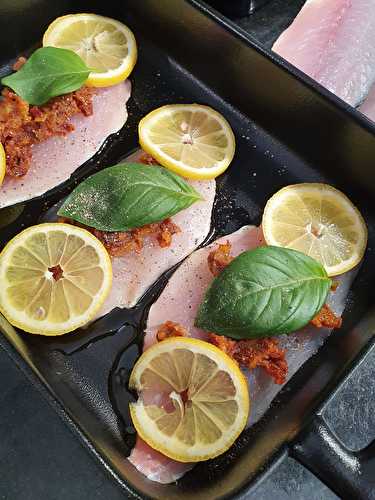 Filets de dorade tomates séchées et citron