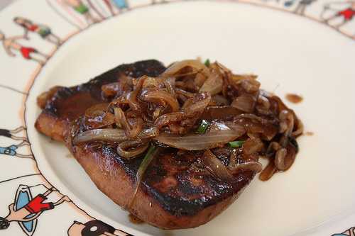 Foie de veau à la vénitienne