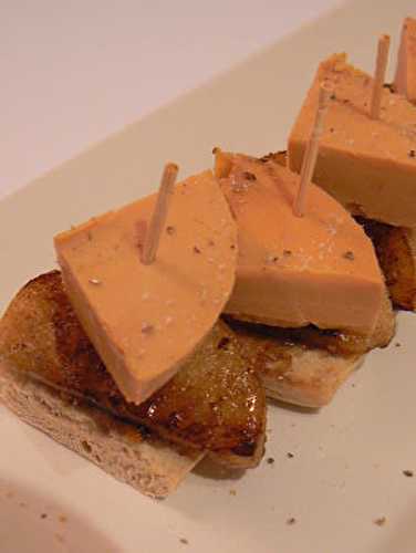 Foie gras aux pommes caramélisées