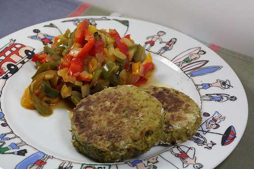 Galettes tofu & courgettes