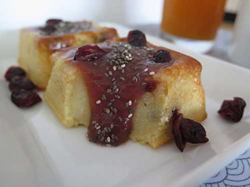 Gateaux de semoule aux cranberries