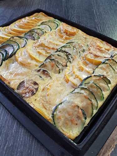 Gratin de courgettes à l'emmental