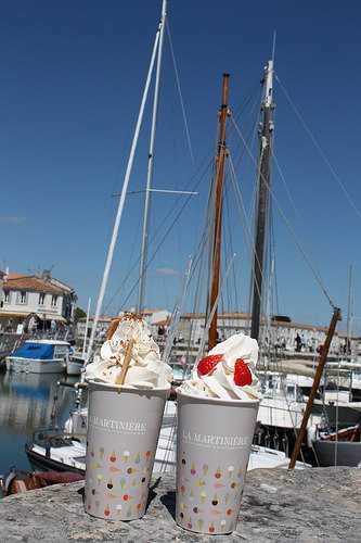 La Martinière : glacier artisanal sur l'Ile de Ré [Charente Maritime]