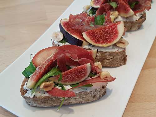 La recette des tartines figues & ricotta