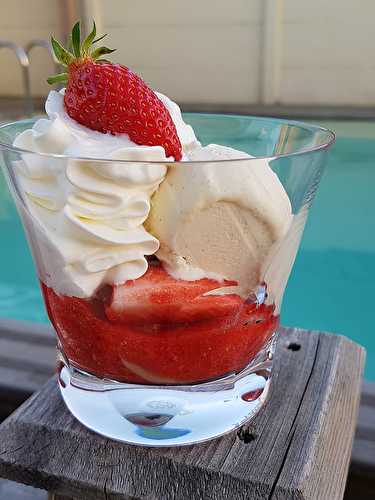 Ma Pêche Melba à la fraise