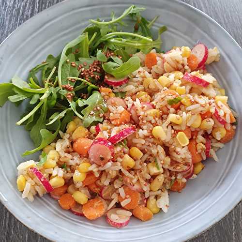 Ma salade de riz multicolore