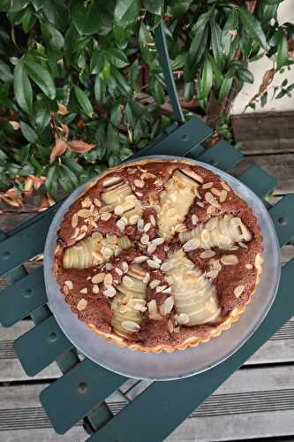 Ma tarte amandine poires & chocolat