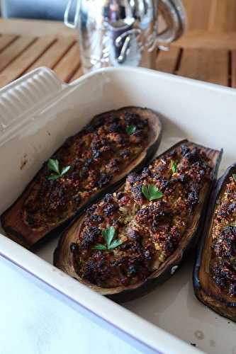 Mes aubergines farcies