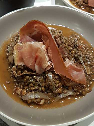 Mes lentilles cuisinées à la tomate