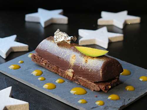 Mini bûches chocolat & mangue pour votre dessert de Noël