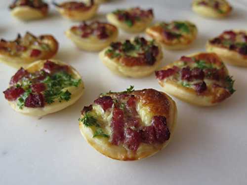 Mini quiches lardons & champignons