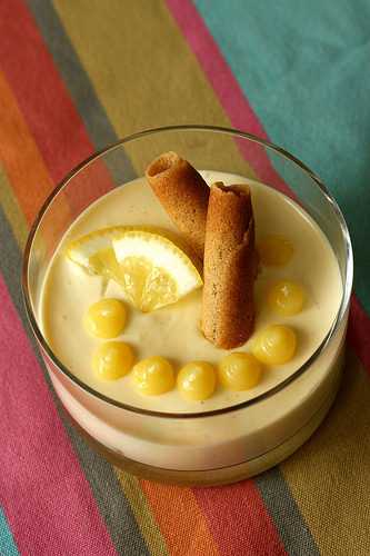 Mousse de mascarpone au citron, façon tiramisu