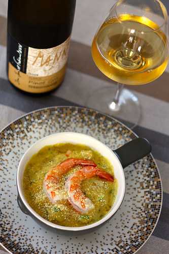 P’tite cocotte de Saint Jacques aux crevettes