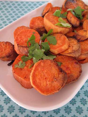 Patates douces au four aux épices