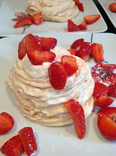 Pavlova aux fraises