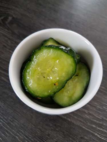 Pickles Japonais : tsukemono de concombre