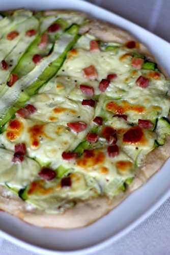 Pizza aux courgettes