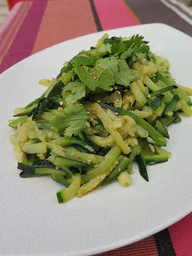 Poêlée de courgettes au sésame