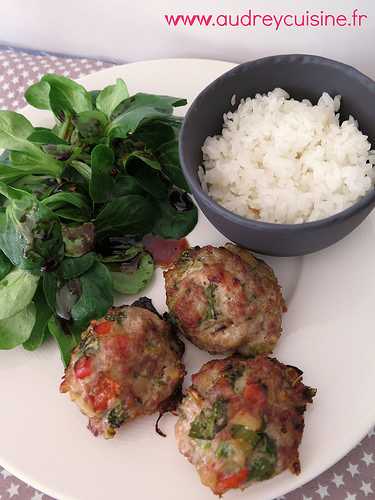 Pork meatball, les p'tites boulettes de porc parfumées aux légumes