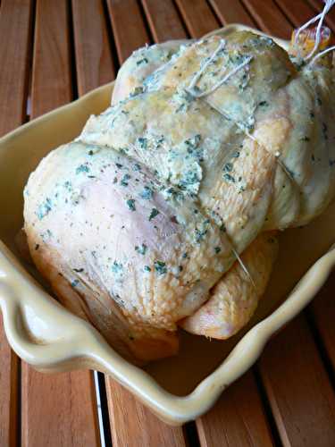 Poulet au beurre d'herbes