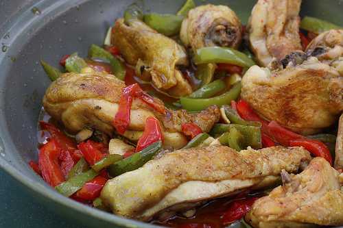 Poulet basquaise