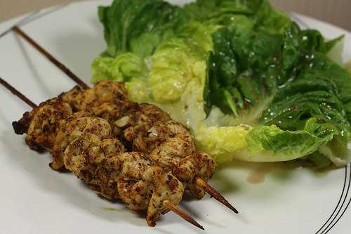 Poulet chich Taouk, une recette Libanaise de brochettes de poulet