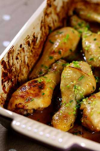 Poulet sucré salé à la gelée de piment d'Espelette